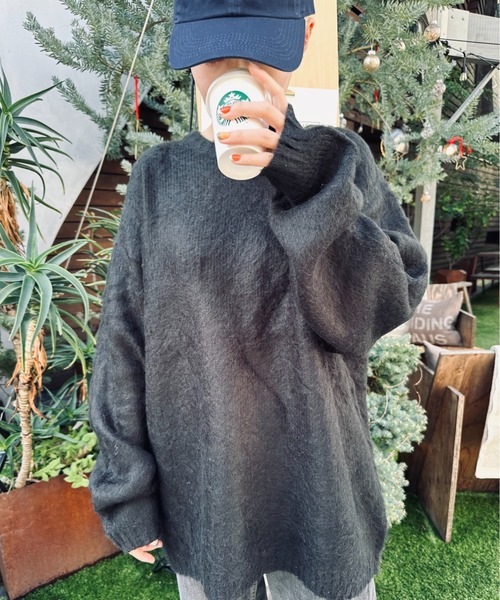 ニット セーター HOUSTON / ヒューストン / MOHAIR TOUCH SWEATER / 22138 レディース メンズ HOUSTON（ヒューストン）の「HOUSTON / ヒューストン / MOHAIR