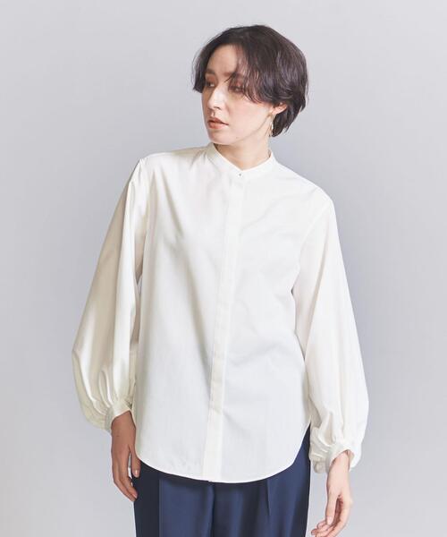 BEAUTY&YOUTH UNITED ARROWS（ビューティーアンドユースユナイテッドアローズ）の「ブロード ボリュームスリーブ ブラウス（シャツ/ブラウス・レディース・ライトブルー/ホワイト・FREE）」の3枚目の写真