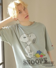 FRUIT OF THE LOOM×スヌーピー表ピーチ起毛TシャツA / コラボ / ピーナッツ / スヌーピー / 半袖 / プリント / カジュアル / ユニセックス
