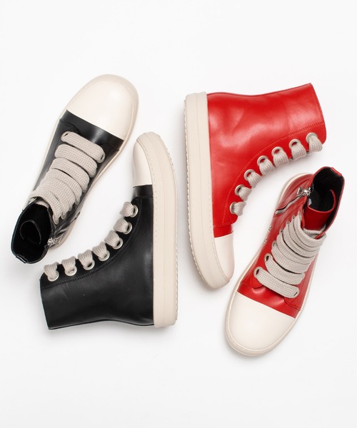 SVEC（シュベック）の「ファットシューレース ハイカットスニーカー（スニーカー・メンズ・ブラック/レッド・35/36/37/38/39/40/41/43/44/46/42/45）」の11枚目の写真