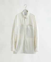 alk phenix(アルクフェニックス)Square Pocket Shirts KAR/ロングスリーブシャツ/ワイドシルエット/メンズシャツ/karu-stretch taffeta II