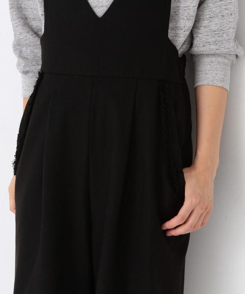 Another Edition（アナザーエディション）の「フリルポケットサロペット(ブラック)/aeＦC　ﾌﾘﾙPOC ｻﾛﾍﾟｯﾄ（サロペット/オーバーオール・レディース・ブラック・ﾌﾘ-）」の9枚目の写真