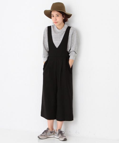 Another Edition（アナザーエディション）の「フリルポケットサロペット(ブラック)/aeＦC　ﾌﾘﾙPOC ｻﾛﾍﾟｯﾄ（サロペット/オーバーオール・レディース・ブラック・ﾌﾘ-）」の5枚目の写真