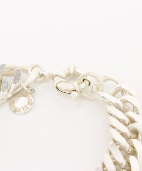 ELFORBR（エルフォーブル）の「ラージカーブチェーンブレス（ブレスレット・レディース・シルバー・FREE）」の3枚目の写真