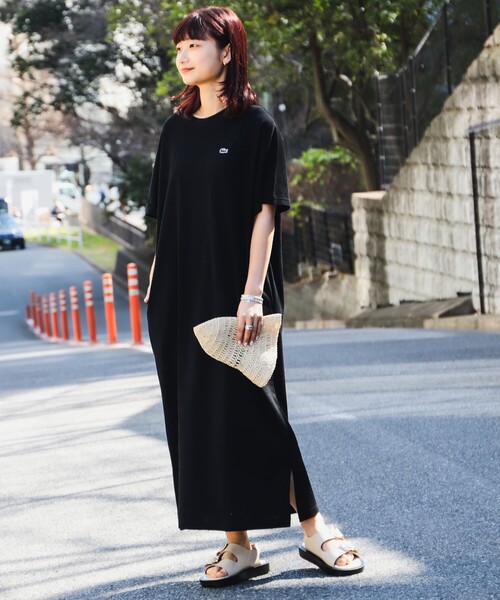 LACOSTE/BEAMS別注 カノコノースリーブワンピース　34 LACOSTE（ラコステ）の「LACOSTE for B:MING by BEAMS / 別注