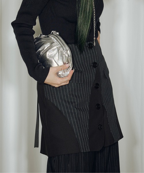 Ezick(エジック)の「2way shiny ショルダーミニバッグ(ショルダーバッグ・レディース・ゴールド/シルバー/ブロンズ・FREE)」の7枚目の写真