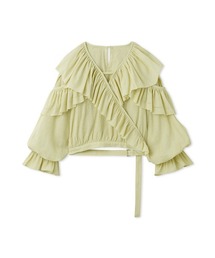 LILY BROWN（リリーブラウン）の「フリルギャザーブラウス（シャツ/ブラウス）」