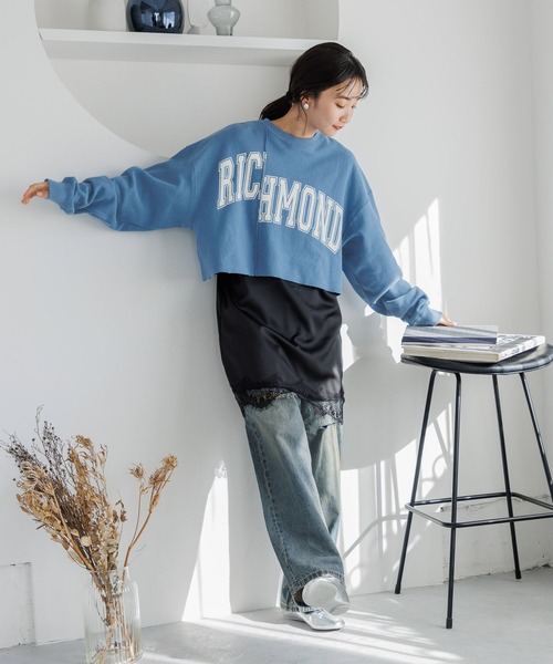 LOWRYS FARM(ローリーズファーム)の「サテン/ベロアキャミチュニック 102237(チュニック・レディース・ブラック/その他・FREE)」の12枚目の写真