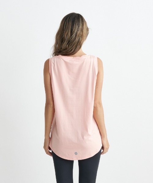 ROXY（ロキシー）の「FEAR NONE/ロキシー速乾UVカット付きフィッシュテールデザイン水陸両用フィットネスタンクトップ（タンクトップ・レディース・ホワイト系その他/ホワイト/ブラック・LARGE/MEDIUM/SMALL）」の5枚目の写真