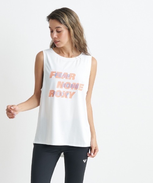 ROXY（ロキシー）の「FEAR NONE/ロキシー速乾UVカット付きフィッシュテールデザイン水陸両用フィットネスタンクトップ（タンクトップ・レディース・ホワイト系その他/ホワイト/ブラック・LARGE/MEDIUM/SMALL）」の10枚目の写真