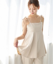 ［追加1］肩リボンペプラムキャミ　109956