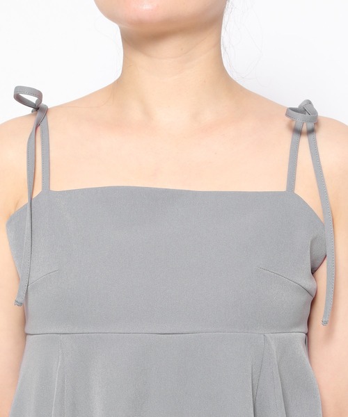 mysty woman（ミスティウーマン）の「［追加1］肩リボンペプラムキャミ　109956（キャミソール・レディース・ブルー系その他/ライトベージュ/カーキ・FREE）」の14枚目の写真