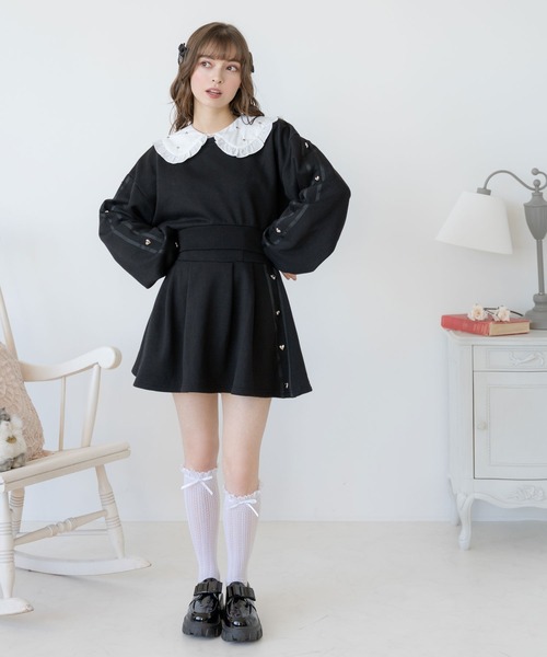 DearMyLoveRose(ディアマイラブローズ)の「選べるスウェットミニフレアスカート(スカート・レディース・ベージュ/ブラック系その他/ブラック・XX-LARGE/X-LARGE/LARGE/MEDIUM/SMALL)」の17枚目の写真