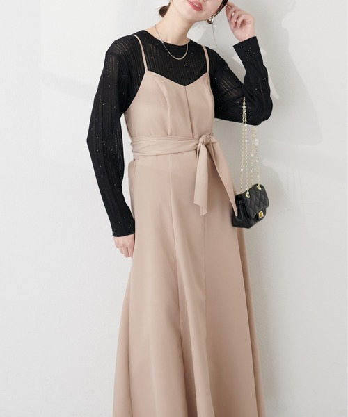 セール】マーメイドバックリボンワンピース（ワンピース）｜natural