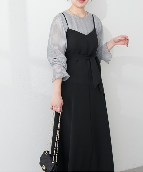 セール】マーメイドバックリボンワンピース（ワンピース）｜natural