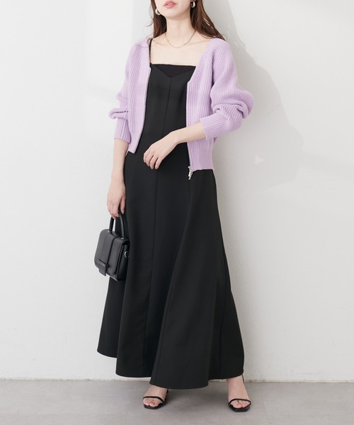 natural couture（ナチュラルクチュール）の「マーメイドバックリボンワンピース（ワンピース・レディース・モカ/サックスブルー/ブラック・SMALL/MEDIUM/LARGE）」の18枚目の写真