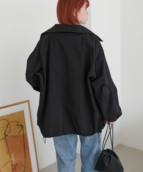 DISCOAT（ディスコート）の「【ユニセックス】ナイロンスタンドマウンテンジャケット（マウンテンパーカー・レディース・ブラック/カーキ/サックスブルー・FREE）」の7枚目の写真