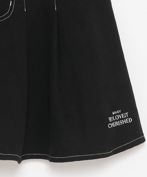 by LOVEiT（バイラビット）の「デニムスカート（デニムスカート・キッズ・サックスブルー/ブラック・130cm/150cm/140cm/120cm/160cm）」の11枚目の写真