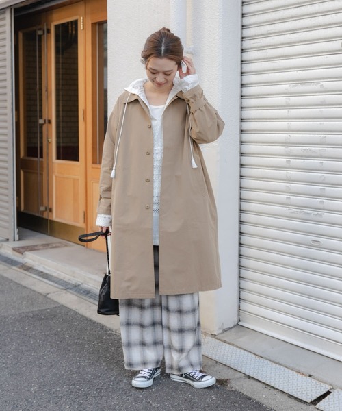 URBAN RESEARCH DOORS（アーバンリサーチドアーズ）の「コットンレースフーディープルオーバー（Tシャツ/カットソー・レディース・ナチュラル/オフホワイト・MEDIUM）」の15枚目の写真