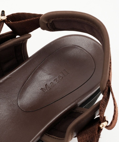 Mazell（マゼル）の「Mazell / 厚底ベルクロサンダル（サンダル・レディース・ブラック/ブラウン・S/M/L/LL）」の7枚目の写真