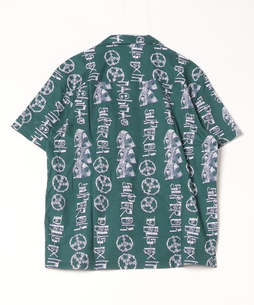 DEUS EX MACHINA(デウスエクスマキナ)の「EFFIGY SHIRT リラックスフィット開襟半袖シャツ コットン素材(シャツ/ブラウス・メンズ・ダークグリーン・LARGE/MEDIUM/X-LARGE)」の2枚目の写真