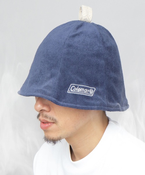 COLEMAN(コールマン)の「チューリップ型 ネイティブテープ パイル サウナハット(ハット・メンズ・グレー/ブラック/イエロー/ネイビー/ホワイト・FREE)」の4枚目の写真