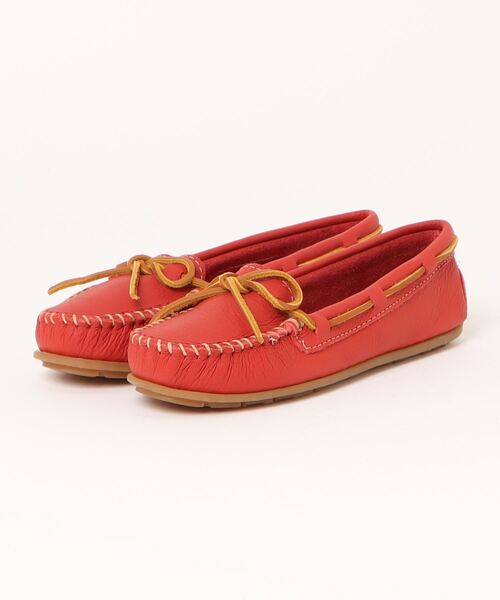Minnetonka(ミネトンカ)の「【W】【it】【IW3】【ミネトンカ MINNETONKA】 モカシン ボート レザー モック BOAT MOC レディース(モカシン/デッキシューズ・レディース・ブルー系その他/レッド/ブラウン系その他/アイボリー/ブラック/ピンク/ネイビー/イエロー・US5.5/US6/US7/US7.5/US8/US5/US8.5/US6.5/US9)」の1枚目の写真