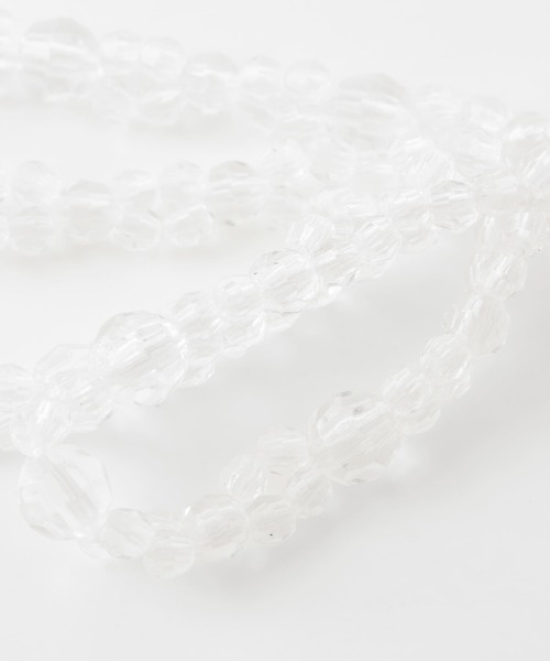 KBF（ケイビーエフ）の「リボンビーズネックレス（ネックレス・レディース・オレンジ/クリア・ONE）」の8枚目の写真