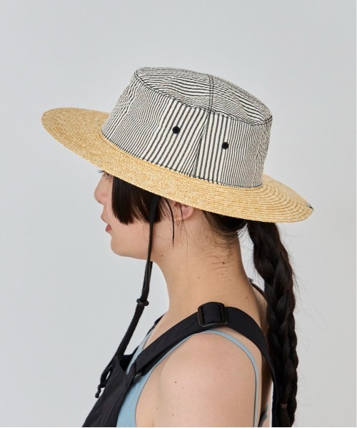 OVERRIDE(オーバーライド)の「OVERRIDE STRAW&SUCKER FLAT HAT SGP / オーバーライド(ハット・レディース・ホワイト/ブラック/ネイビー・58cm)」の14枚目の写真