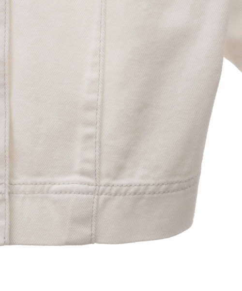 31 Sons de mode（トランテアン　ソン　ドゥ　モード）の「デニムシャツジャケット（シャツ/ブラウス・レディース・オフホワイト/ブルー・フリー）」の3枚目の写真