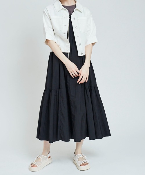 31 Sons de mode（トランテアン　ソン　ドゥ　モード）の「デニムシャツジャケット（シャツ/ブラウス・レディース・オフホワイト/ブルー・フリー）」の18枚目の写真