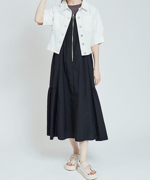 31 Sons de mode（トランテアン　ソン　ドゥ　モード）の「デニムシャツジャケット（シャツ/ブラウス・レディース・オフホワイト/ブルー・フリー）」の19枚目の写真