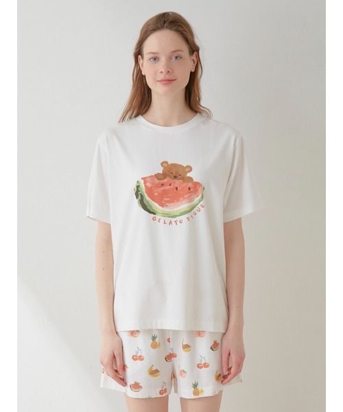 gelato pique（ジェラートピケ）の「【接触冷感】フルーツアニマルワン