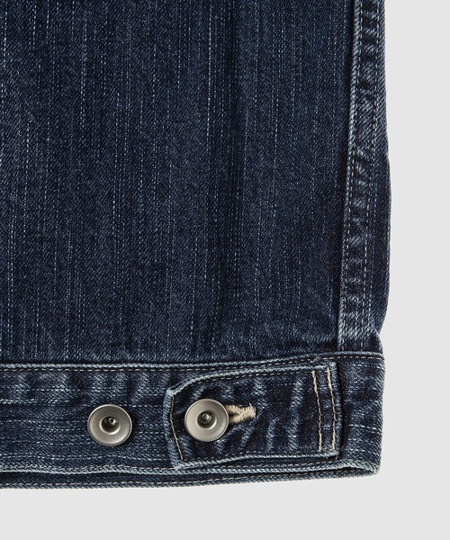 PORTER CLASSIC(ポータークラシック)の「STEINBECK DENIM JACKET/NAVY(デニムジャケット・メンズ・ネイビー・M/L)」の6枚目の写真