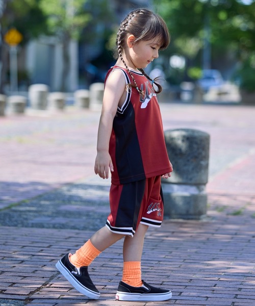 BIG FIELD（ビッグフィールド）の「バスケゲームシャツ（80～150cm）（タンクトップ・キッズ・レッド/マスタード/ブルー・110/100/95/90/80/150/140/130/120）」の6枚目の写真