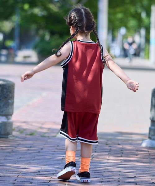 BIG FIELD（ビッグフィールド）の「バスケゲームシャツ（80～150cm）（タンクトップ・キッズ・レッド/マスタード/ブルー・110/100/95/90/80/150/140/130/120）」の5枚目の写真