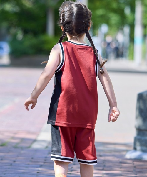 BIG FIELD（ビッグフィールド）の「バスケゲームシャツ（80～150cm）（タンクトップ・キッズ・レッド/マスタード/ブルー・110/100/95/90/80/150/140/130/120）」の7枚目の写真