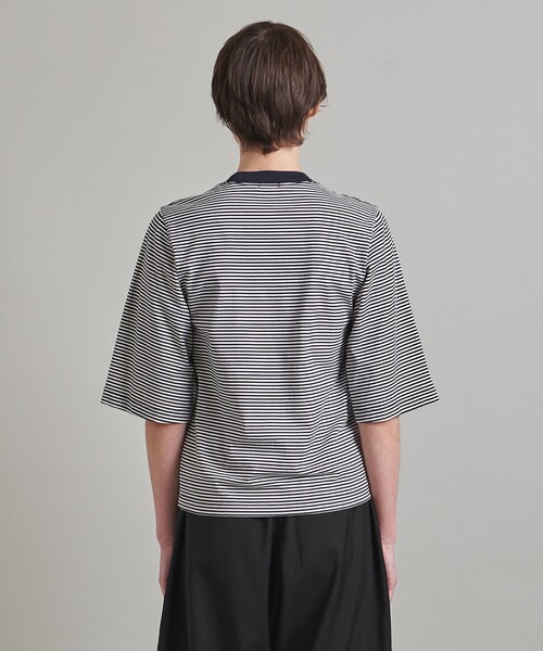 LOEFF（ロエフ）の「＜LOEFF＞スビンコットン ボーダー 5分袖