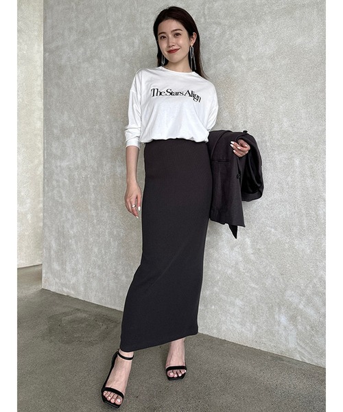 セール】リブカットタイトスカート（スカート）｜anuans（アニュアンス