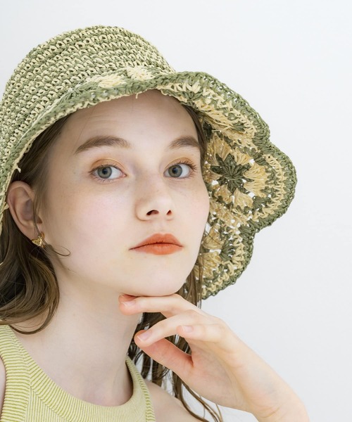 SMELLY（スメリー）の「クロシェモチーフペーパーハット（ハット・レディース・ブラック系その他/ホワイト系その他・-）」の18枚目の写真