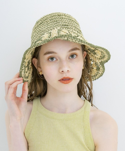 SMELLY（スメリー）の「クロシェモチーフペーパーハット（ハット・レディース・ブラック系その他/ホワイト系その他・-）」の19枚目の写真