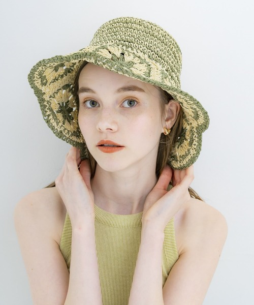 SMELLY（スメリー）の「クロシェモチーフペーパーハット（ハット・レディース・ブラック系その他/ホワイト系その他・-）」の20枚目の写真