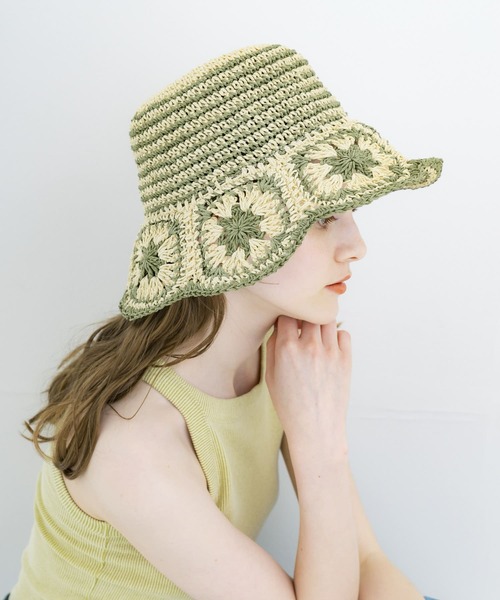 SMELLY（スメリー）の「クロシェモチーフペーパーハット（ハット・レディース・ブラック系その他/ホワイト系その他・-）」の21枚目の写真