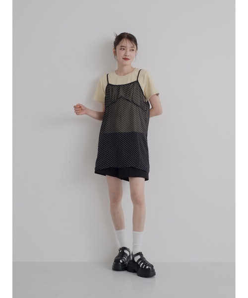 JUMELLE（ジュメロ）の「camidot sheer op（ワンピース・レディース・アイボリー/ブラック・FREE）」の16枚目の写真