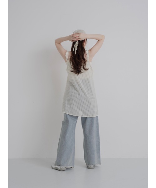 JUMELLE（ジュメロ）の「camidot sheer op（ワンピース・レディース・アイボリー/ブラック・FREE）」の12枚目の写真