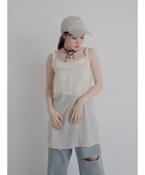 JUMELLE（ジュメロ）の「camidot sheer op（ワンピース・レディース・アイボリー/ブラック・FREE）」の15枚目の写真