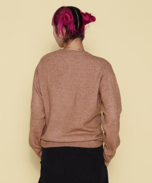 ord(オルド)の「ord/オルド/ショートモヘアクルーネックニット(ニット/セーター・レディース・ブラウン/ベージュ/グレー・L/M)」の3枚目の写真