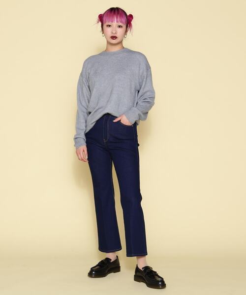 ord(オルド)の「ord/オルド/ショートモヘアクルーネックニット(ニット/セーター・レディース・ブラウン/ベージュ/グレー・L/M)」の5枚目の写真