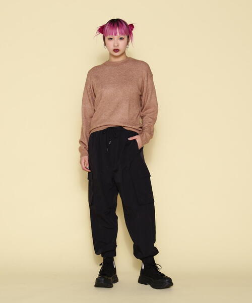 ord(オルド)の「ord/オルド/ショートモヘアクルーネックニット(ニット/セーター・レディース・ブラウン/ベージュ/グレー・L/M)」の8枚目の写真