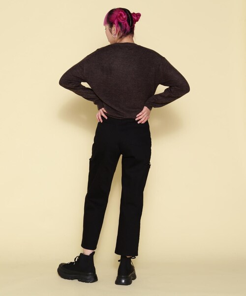 ord(オルド)の「ord/オルド/ショートモヘアクルーネックニット(ニット/セーター・レディース・ブラウン/ベージュ/グレー・L/M)」の12枚目の写真